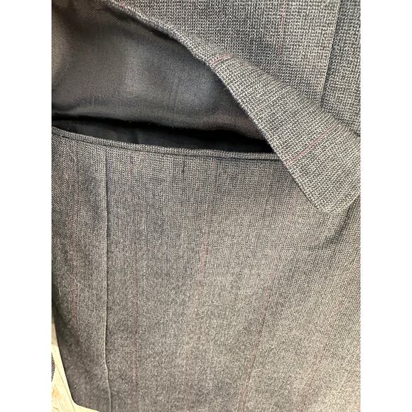 Burberrys' Wool Blazer Jacket Mens 40 Gray Charcoal Button Sports Coat USA MADE - Picture 6 of 13